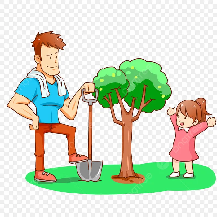 Hình ảnh Tranh Hoạt Hình Vẽ Tay Nhân Ngày Trồng Cây Cậu Bé Và Cô Bé đang Trồng  Cây PNG , Tranh Hoạt Hình Vẽ Tay Nhân Ngày Trồng Cây Cậu Bé