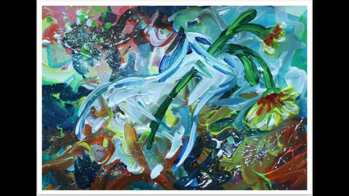 VẼ TRANH TRỪU TƯỢNG THEO GIAI ĐIỆU ÂM NHẠC #3 | Mĩ thuật 6 Bài 1 | Easy  Abstract Painting | Nâu art