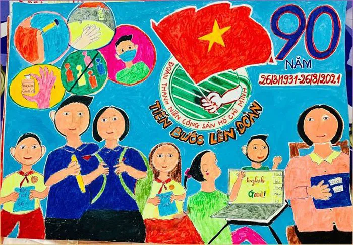 Vẽ Tranh Thiếu Nhi Vui Khỏe Tiến Bước Lên Đoàn [26-03-2022]