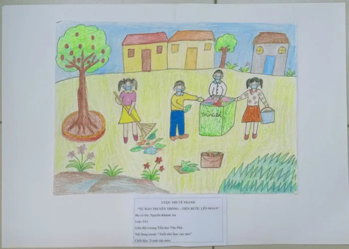 Học sinh trường Tiểu học Văn Phú tham gia Cuộc thi vẽ tranh “Thiếu nhi vui  khỏe – Tiến bước lên ...