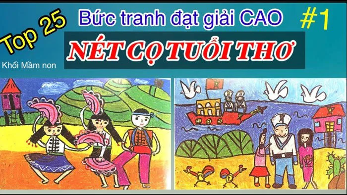 BST TRANH VẼ THIẾU NHI #1 | NÉT CỌ TUỔI THƠ | Huỳnh Ngọc ART
