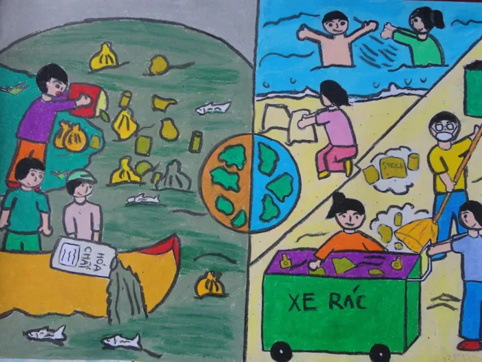 Hội thi vẽ tranh Sắc màu tuổi thơ TXBR 2012 - P3