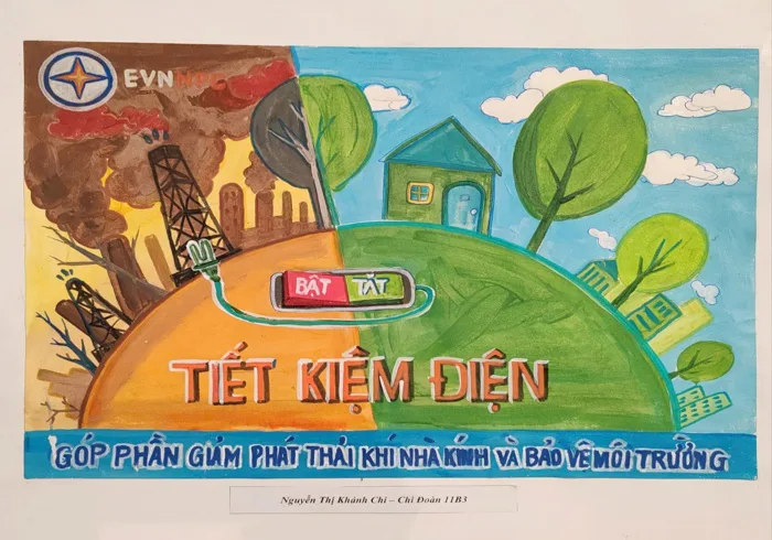 Học sinh trường THPT Mường Nhà tích cực lan toả thông điệp “An toàn và tiết  kiệm điện”