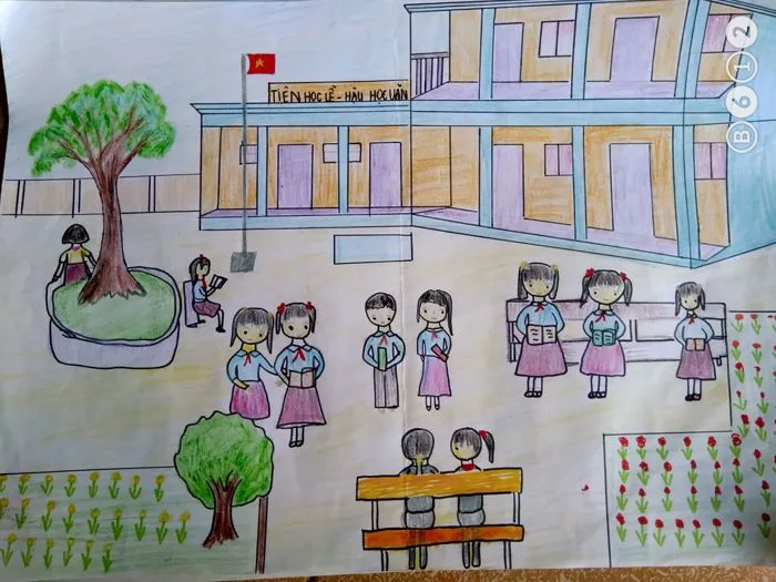 Trường THCS Sùng Phài tổ chức Hội thi viết thư, vẽ tranh về chủ đề thầy cô  và mái trường năm học ...
