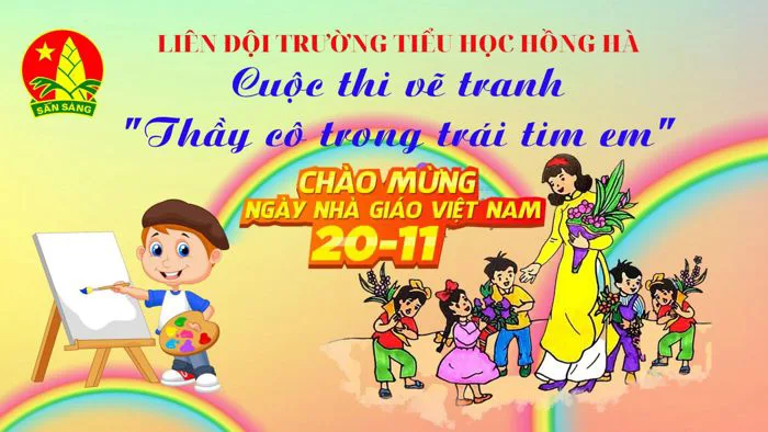 Kết quả Cuộc thi vẽ tranh về thầy cô và mái trường Chủ đề ”Thầy cô trong  trái tim em”