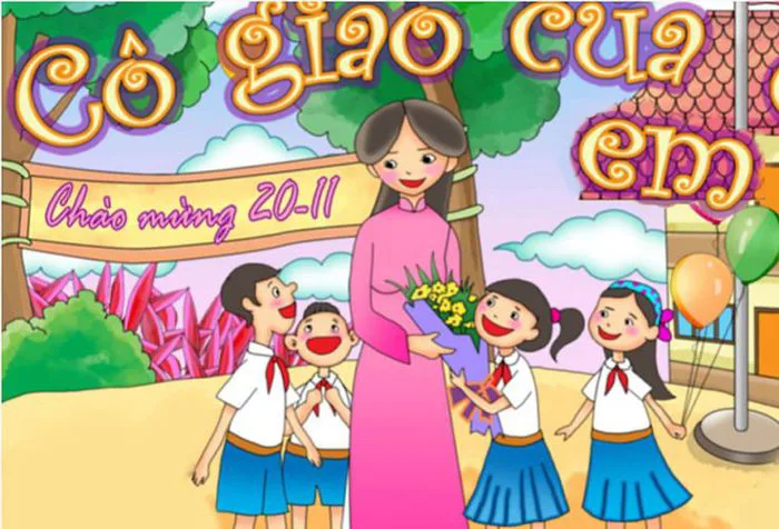 Vẽ tranh về ngày Nhà Giáo Việt Nam 20-11 đẹp và ý nghĩa nhất