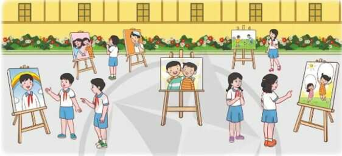 Triển lãm tranh về chủ đề tình bạn - Trưng bày và giới thiệu bức tranh về  chủ đề Tình bạn - Bình chọn