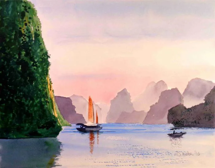 Tranh Vẽ Vịnh Hạ Long – Tuyệt tác phong cảnh biểu tượng