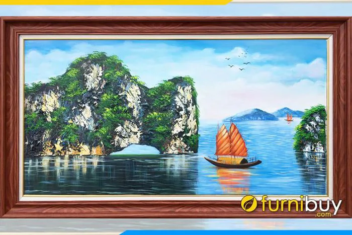 100+ Tranh phong cảnh Vịnh Hạ Long đẹp đắm say lòng người!