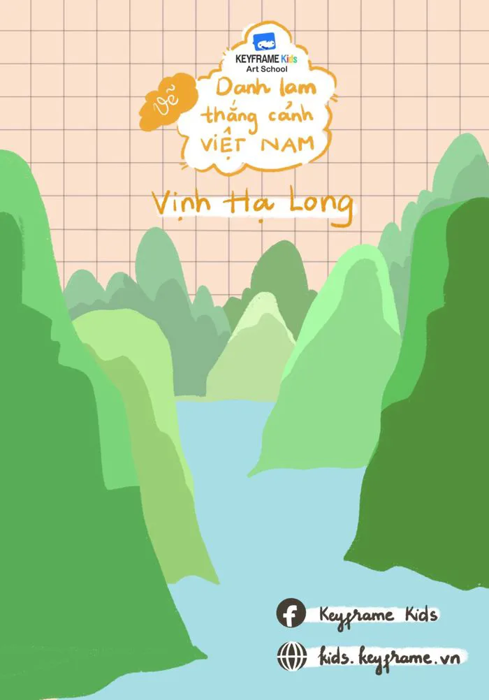 Hướng dẫn vẽ Vịnh Hạ Long | Danh lam thắng cảnh Việt Nam | Keyframe Kids