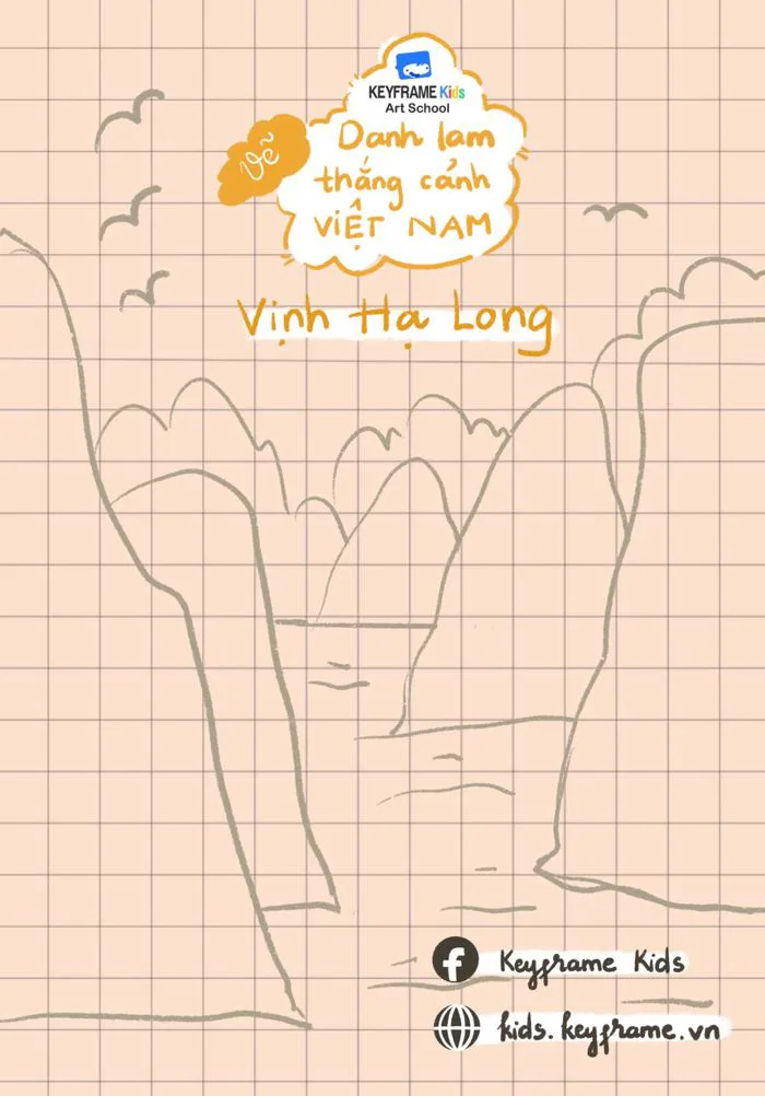 Hướng dẫn vẽ Vịnh Hạ Long | Danh lam thắng cảnh Việt Nam | Keyframe Kids