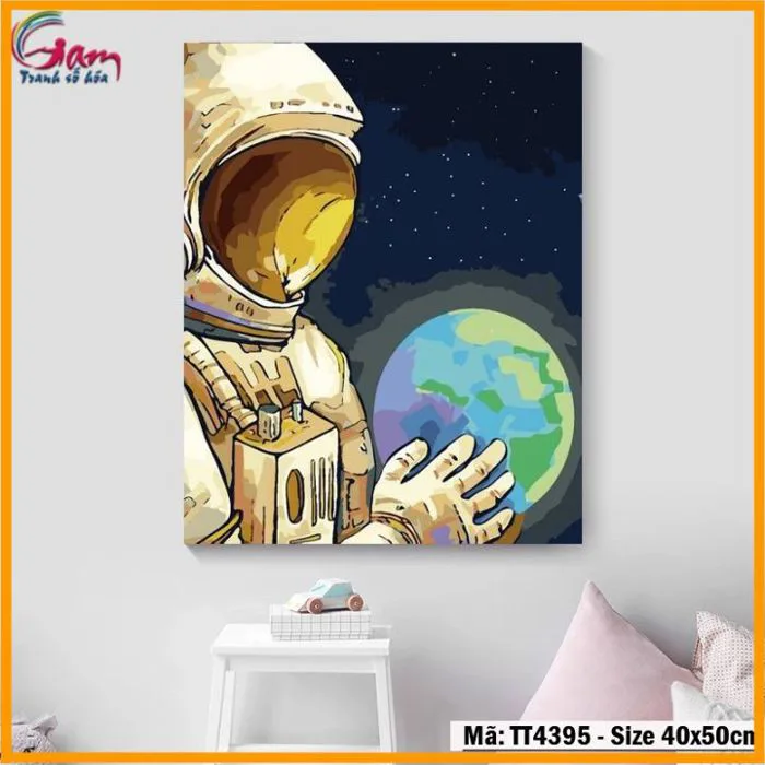 Tranh số hóa tự tô tâm trạng trìu tượng TRANHSOHOAVN Tranh vũ trụ TT4395  Tranh Sơn Dầu Số Hóa Gam Bộ Màu Acrylic Cho Tranh Tự Tô Tranh Canvas Căng  Sẵn Khung