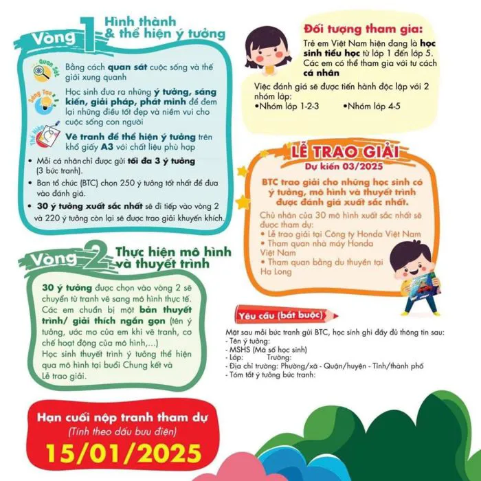 Sân chơi Ý TƯỞNG TRẺ THƠ 2025 – Nơi Ước Mơ Bay Cao! ​