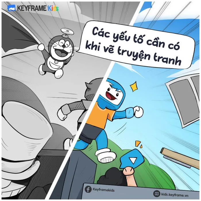 Học vẽ truyện tranh - Các yếu tố cần có khi vẽ truyện tranh | Keyframe Kids