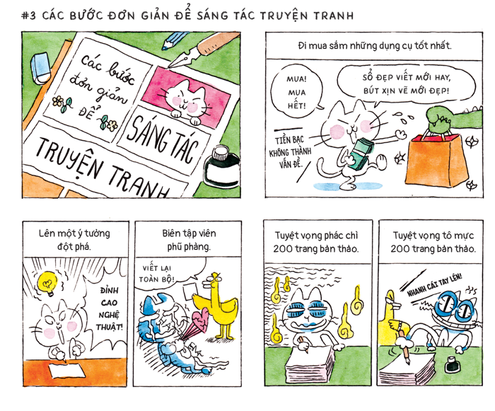 Comic teen: Họa sĩ Phan vẽ truyện Mèo Trắng để kể chuyện mình