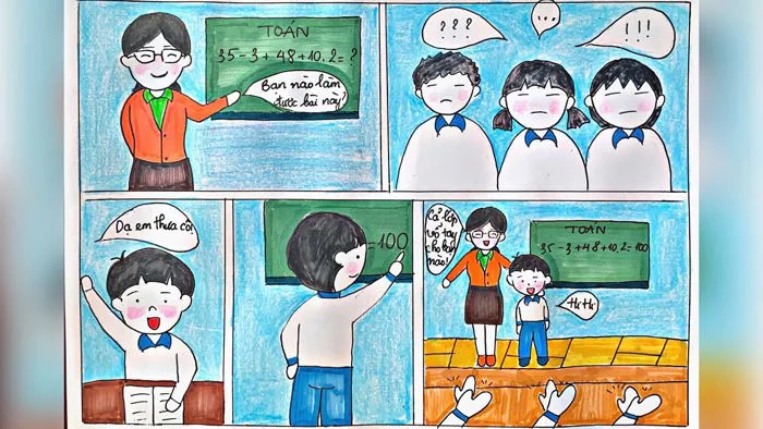 Sáng tác truyện tranh đơn giản | Vẽ Truyện tranh Cuộc sống quanh em | Sáng  tác truyện tranh lớp 5
