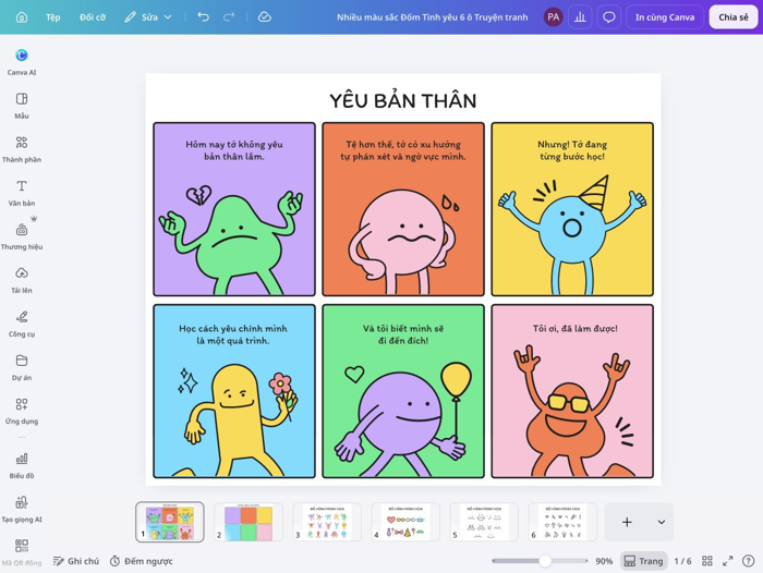 Vẽ truyện tranh online miễn phí từ mẫu có sẵn | Canva