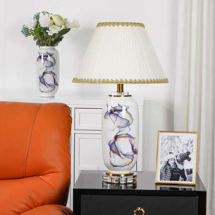 Đèn để bàn decor phòng khách hoa văn sáng tạo RX273 | Flexhouse VN