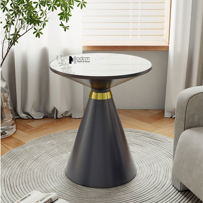 Bàn decor phòng khách mặt đá phiến 50chân sắt sơn tĩnh điện TS0969-05E -  Banghehiendai.com