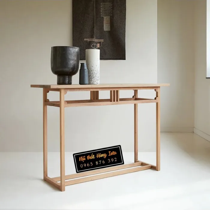 Bàn gỗ decor phòng khách kiểu Pháp BGD85 đẹp sang trọng
