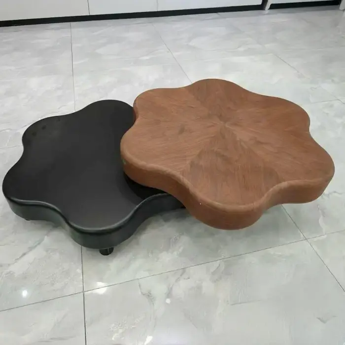 Bàn Trà Gỗ Mặt Xoay Decor Cao Cấp Hiện Đại - Sp15609