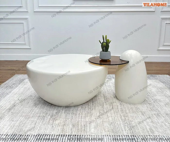 671 - Bàn Trà Decor Hiện Đại Nguyên Khối | VilaHome
