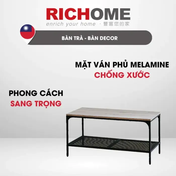 Mua Bàn Trà Đa Năng, Bàn Decor Thiết Kế Sang Trọng Có Thể Làm Bàn Trang  Điểm - RICHOME TA472 Chính Hãng Giá Tốt