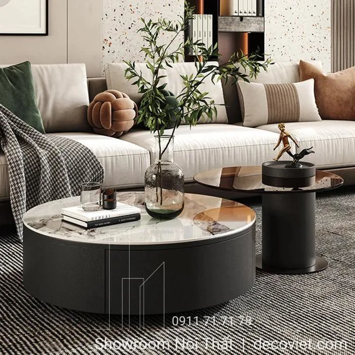 Bàn Trà Phòng Khách 238S | Bàn Trà Sofa Mặt Đá Hiện Đại