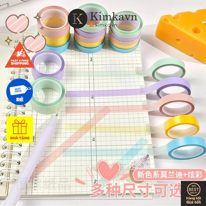 Washi tape - Giá Tốt, Miễn Phí Vận Chuyển, Đủ Loại | Shopee Việt Nam
