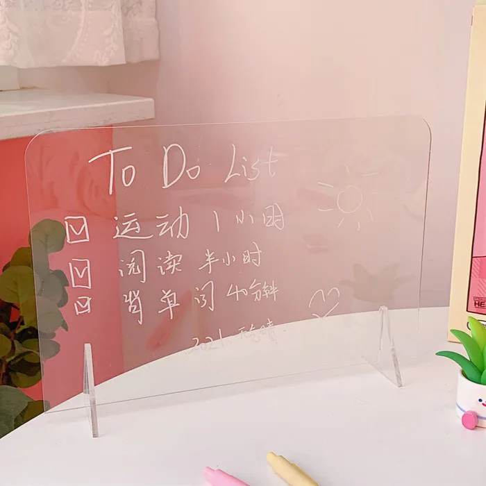 Bảng ghi chú trong suốt xinh xắn decor tiện dụng | Shopee Việt Nam