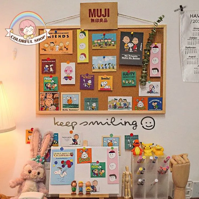 Bảng ghim gỗ bần gắn ghi chú tranh ảnh decor phòng đáng yêu Bảng Pin Board  A3 - Lazada | Lazada Việt Nam