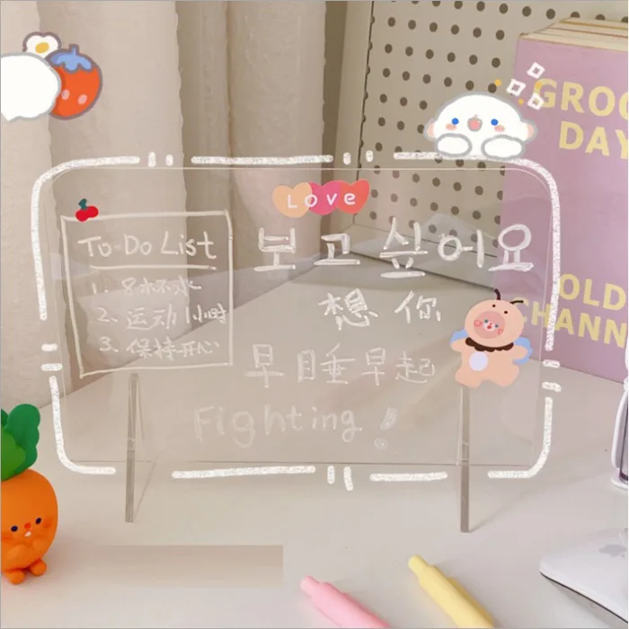 Bảng ghi chú trong suốt xinh xắn decor tiện dụng | Shopee Việt Nam