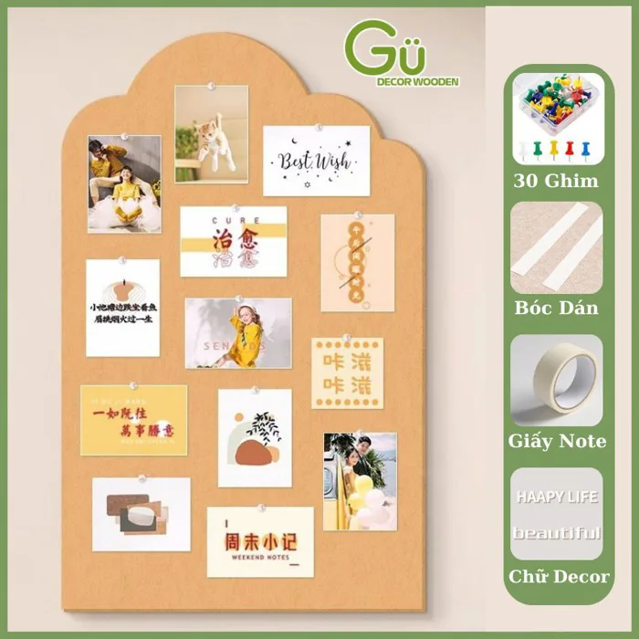 Bảng ghim nỉ tấm dán tường, Bảng ghi chú decor bàn học treo ảnh giấy note  tặng nhiều phụ kiện | Shopee Việt Nam