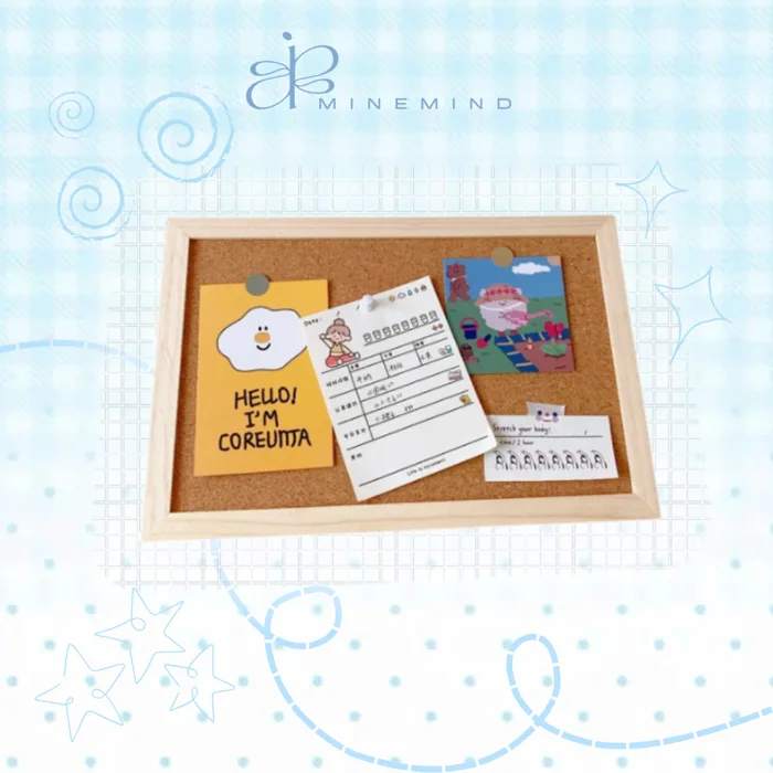 MINEMIND Bảng ghim mini trang trí bàn học – Bảng ghim corkboard pastel Hàn  Quốc aesthetic | Shopee Việt Nam