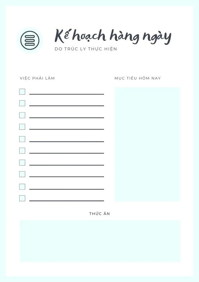 Trang 3 – Mẫu bảng kế hoạch đẹp, dễ chỉnh sửa và in miễn phí | Canva