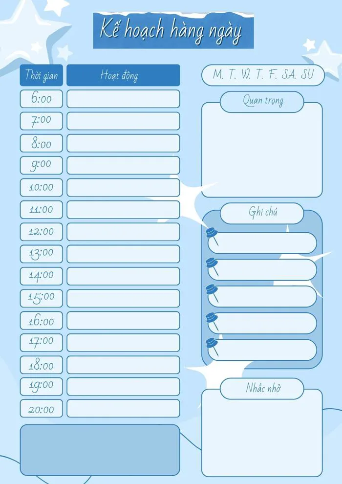 Mẫu bảng kế hoạch đẹp, dễ chỉnh sửa và in miễn phí | Canva