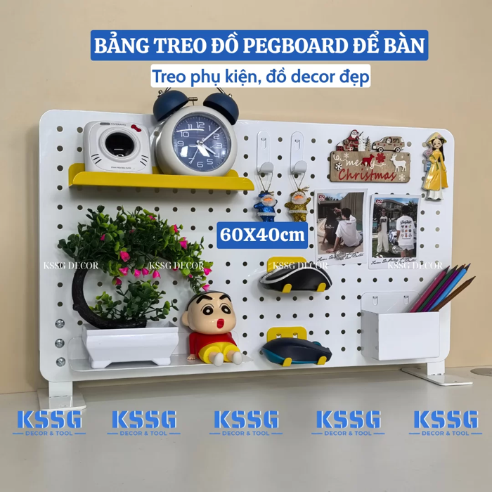 BẢNG PEGBOARD CHÂN ĐỨNG ĐỂ BÀN TRANG TRÍ BÀN HỌC