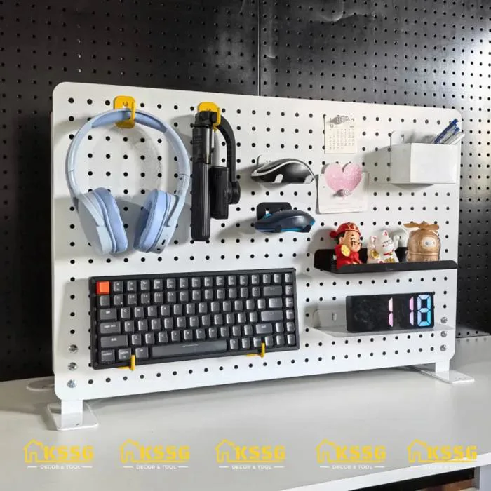 BẢNG PEGBOARD ĐỂ BÀN DECOR GÓC HỌC TẬP