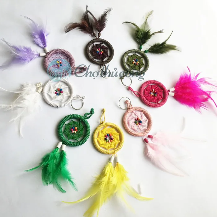 Dreamcatcher handmade - vòng bắt giấc mơ size mini quà tặng handmade decor  trang trí màu ngẫu nhiên