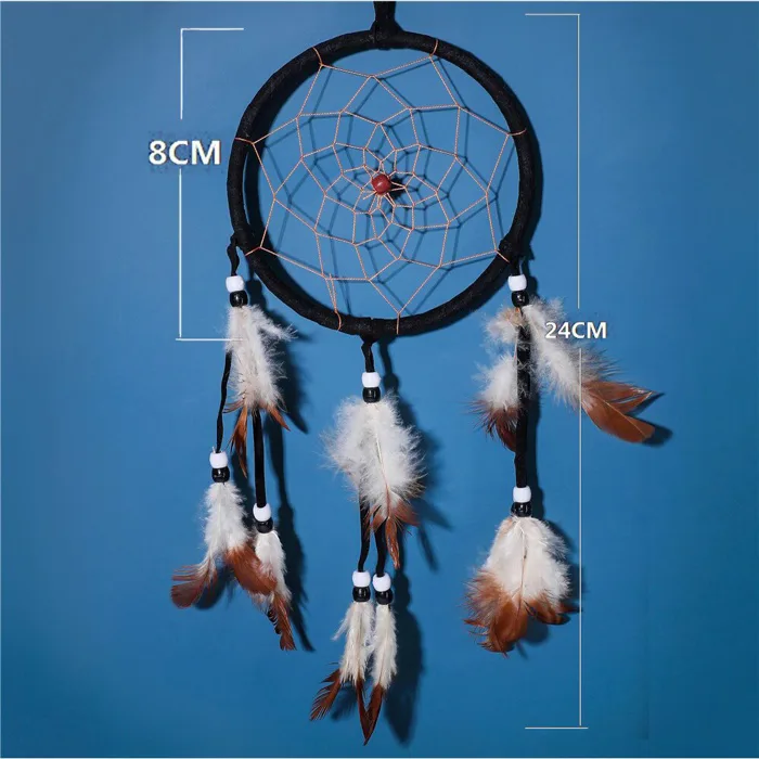Bùa Đuổi Bắt Giấc Mơ Dream Catcher Có Đèn Led Treo Tường Trang Trí