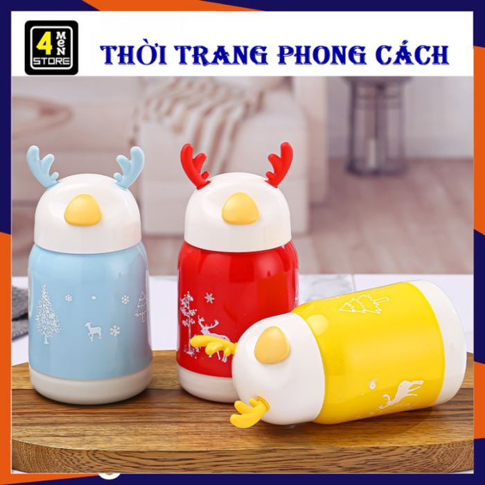 Bình Đựng Nước Tai Hươu Lõi Thủy Tinh Bọc Nhựa Dung Tích 380ml Decor Bàn -  Bình Nước Cách Nhiệt , Chai Đựng Nước Cho Bé Đi Học Cute | Lazada Việt Nam