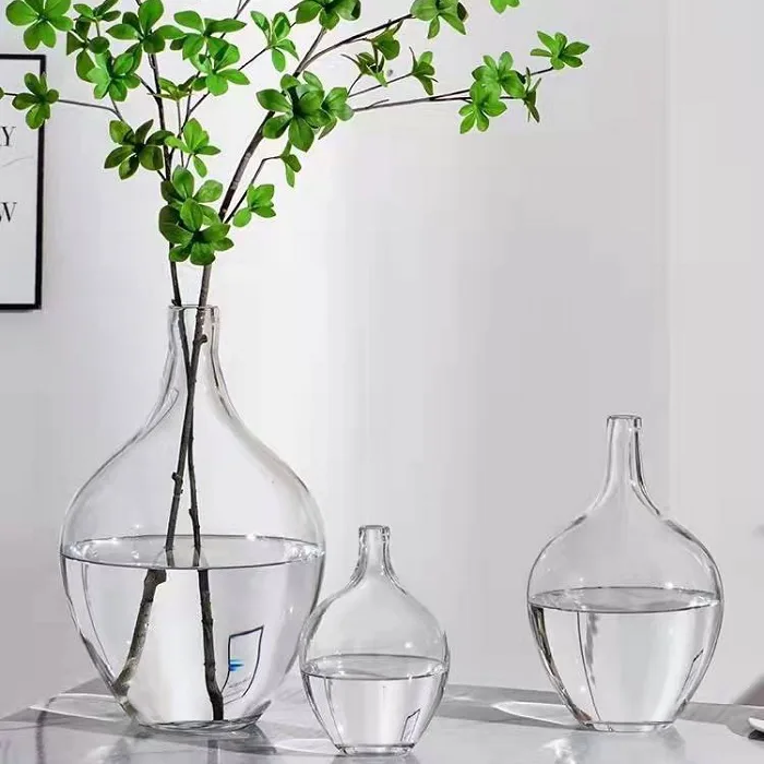 Bình lọ thủy tinh trong suốt cắm hoa thạch nam đẹp sang trọng giá rẻ