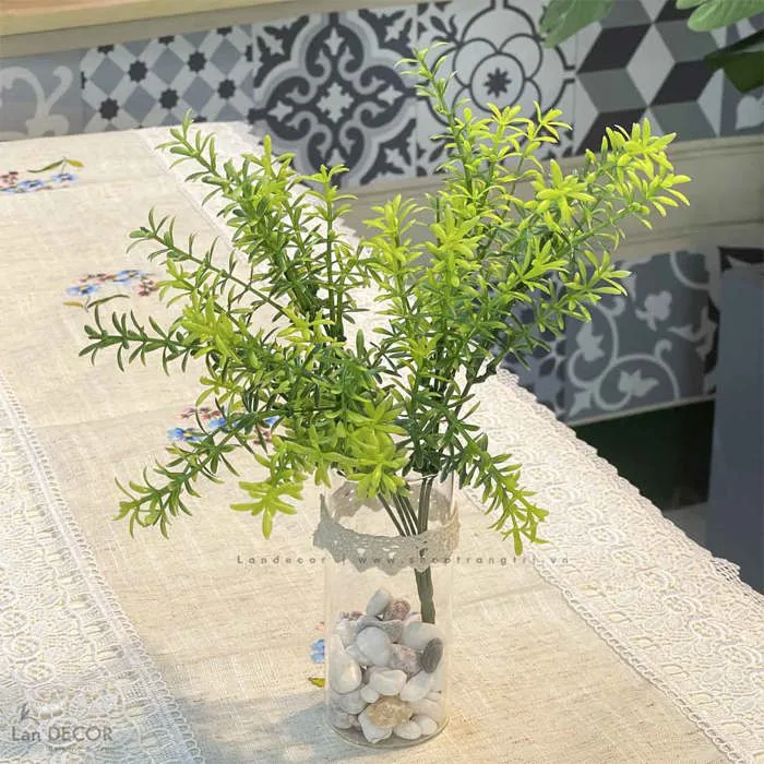 CÀNH LÁ RONG CẮM LỌ THỦY TINH DECOR NHÀ XINH- CC729 Tổng Kho Sỉ Cây Giả  Trang Trí Lan Decor - Giá Từ Nhà Sản Xuất