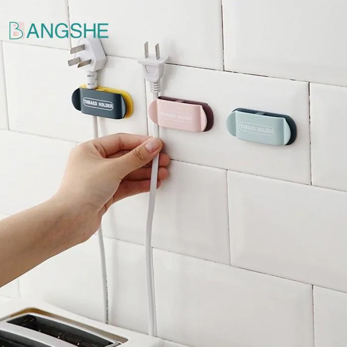 BANGSHE 4 Cái / bộ Dụng Cụ Sắp Xếp Cáp, Kẹp Dây Treo Tường Đa Năng, Bàn Kẹp  Cáp Tự Dính Tối Giản | Shopee Việt Nam
