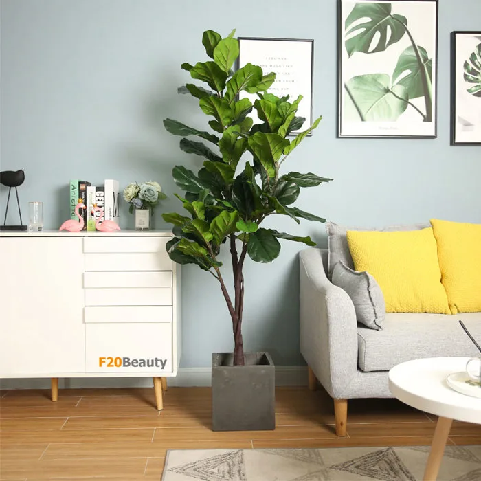 Gợi ý chọn cây hoa giả trang trí phòng khách đúng phong thủy