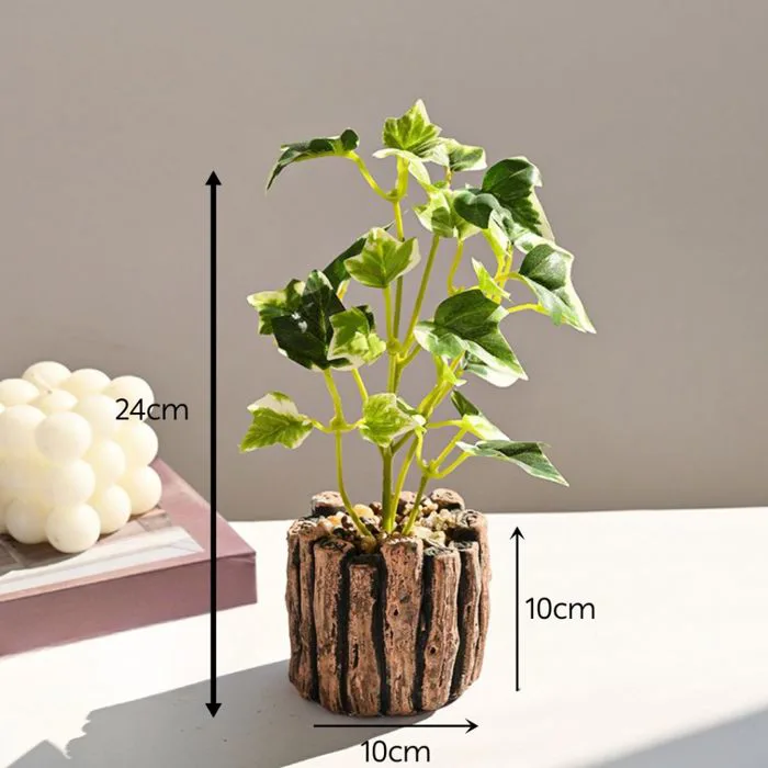 Chậu Cây Giả Trang Trí Nhà Cửa – Chậu Đá Giả Gỗ, Cây Cảnh Decor Phòng  Khách, Văn Phòng, Nội Thất Hiện Đại