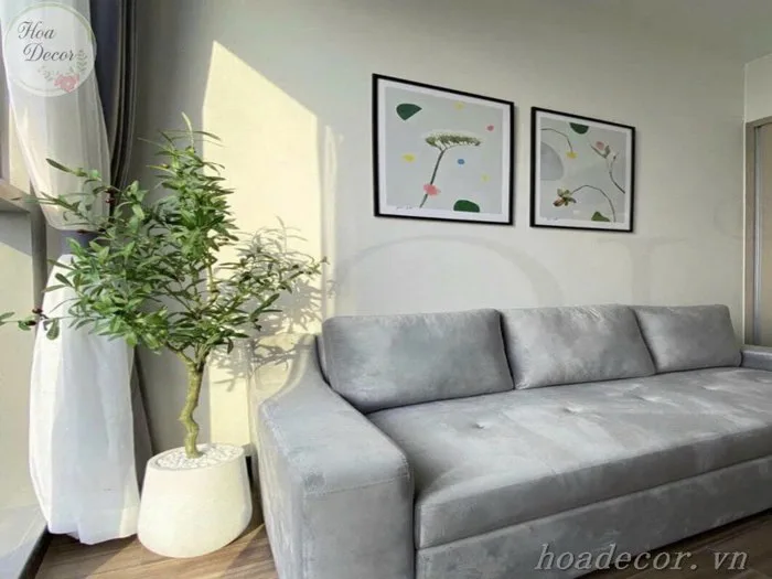 Top những mẫu cây giả decor phòng khách dẹp nhất 2026 – Hoa Decor