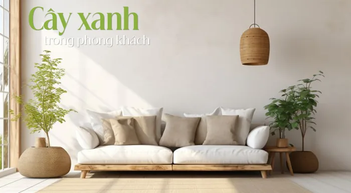 TOP 20] Cây xanh trong phòng khách may mắn, hút tài lộc cực đỉnh