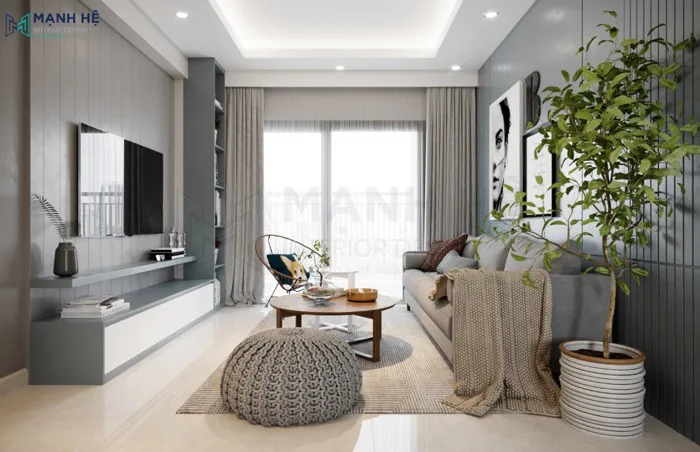 7 bí kíp vàng trong trang trí phòng khách bằng cây xanh