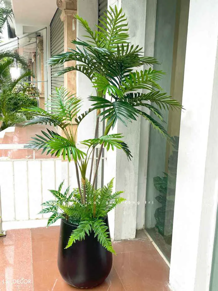 Cây Giả Trang Trí Văn Phòng- Cây Dừa Cảnh Giả Decor Nội Thất Tươi Mới  (180cm)- CC1140 Tổng Kho Sỉ Cây Giả Trang Trí Lan Decor - Giá Từ Nhà Sản  Xuất